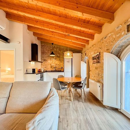 Ganganell Atic Apartamento Con Terraza En Besalú Eksteriør bilde