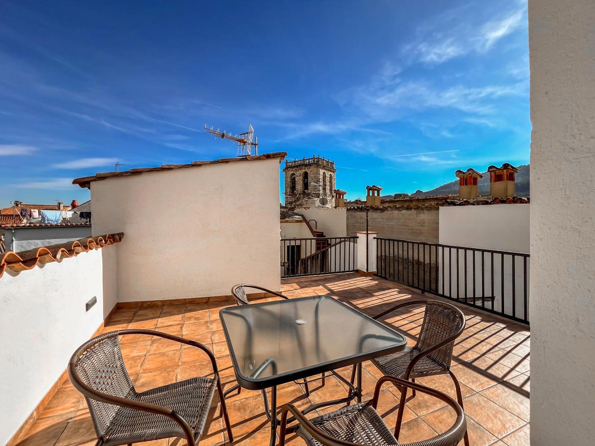 Ganganell Atic Apartamento Con Terraza En Besalú Eksteriør bilde